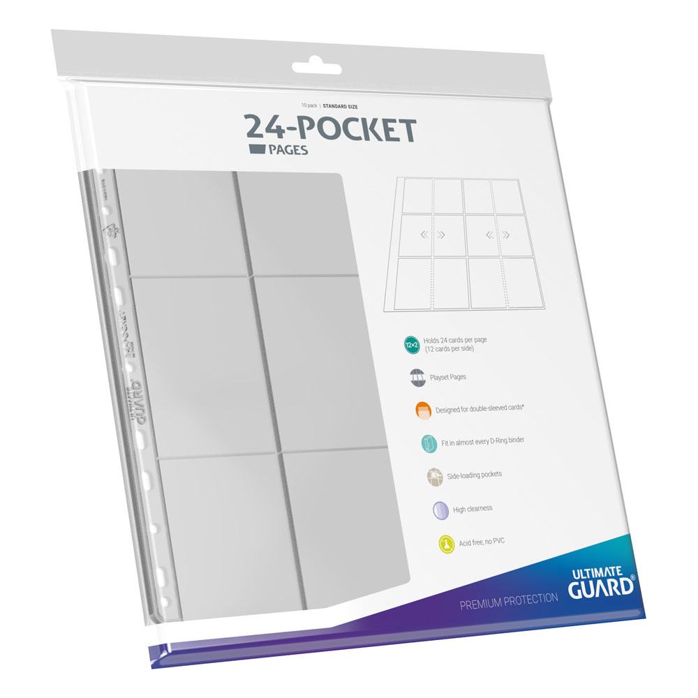 Carpeta transparente ultimate guard de 24 bolsillos y cuatro filas de páginas - carga lateral (10)