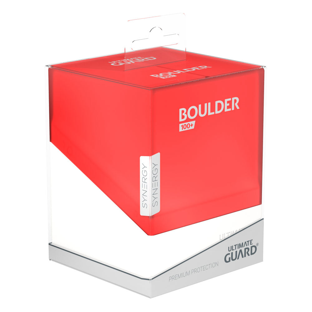 Ultimate Guard Boulder Deck Case 100+ SYNERGY Rojo/Blanco