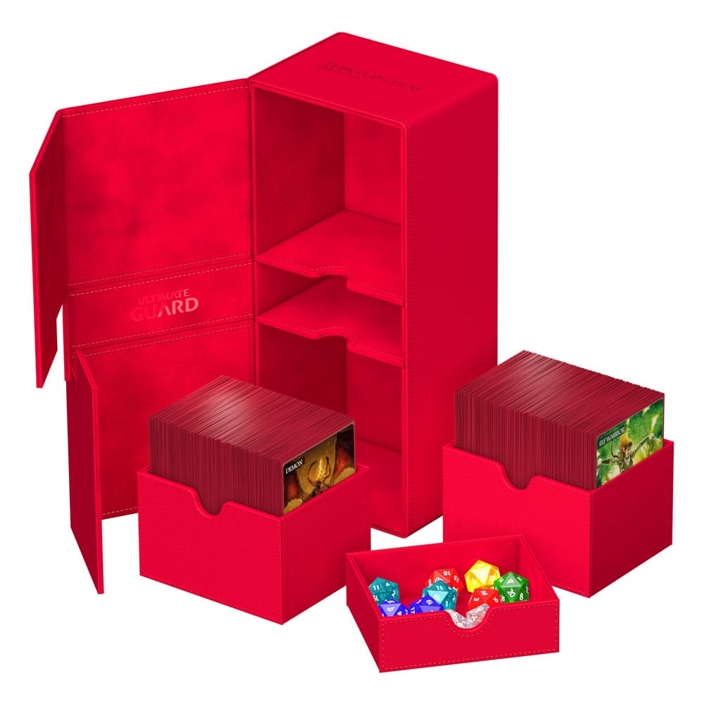 Ultimate Guard Twin Flip`n`Tray 266+ Xenoskin Rojo