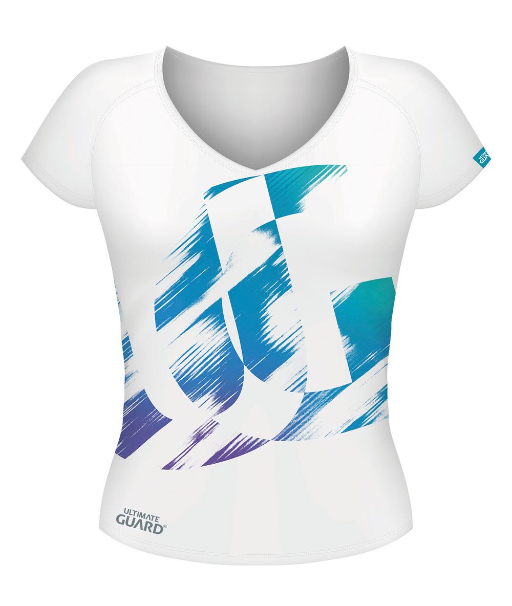 Ultimate Guard Camiseta Chica UG Distressed Blanco talla L Frikytopia