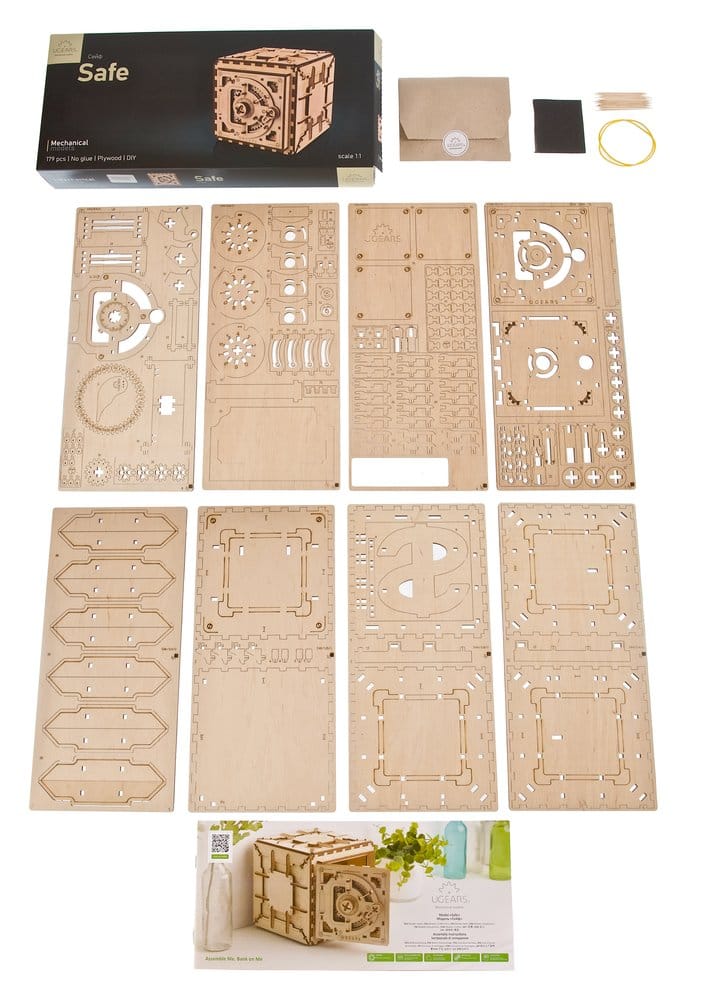 Ugears Puzzle de madera 3D Caja Fuerte