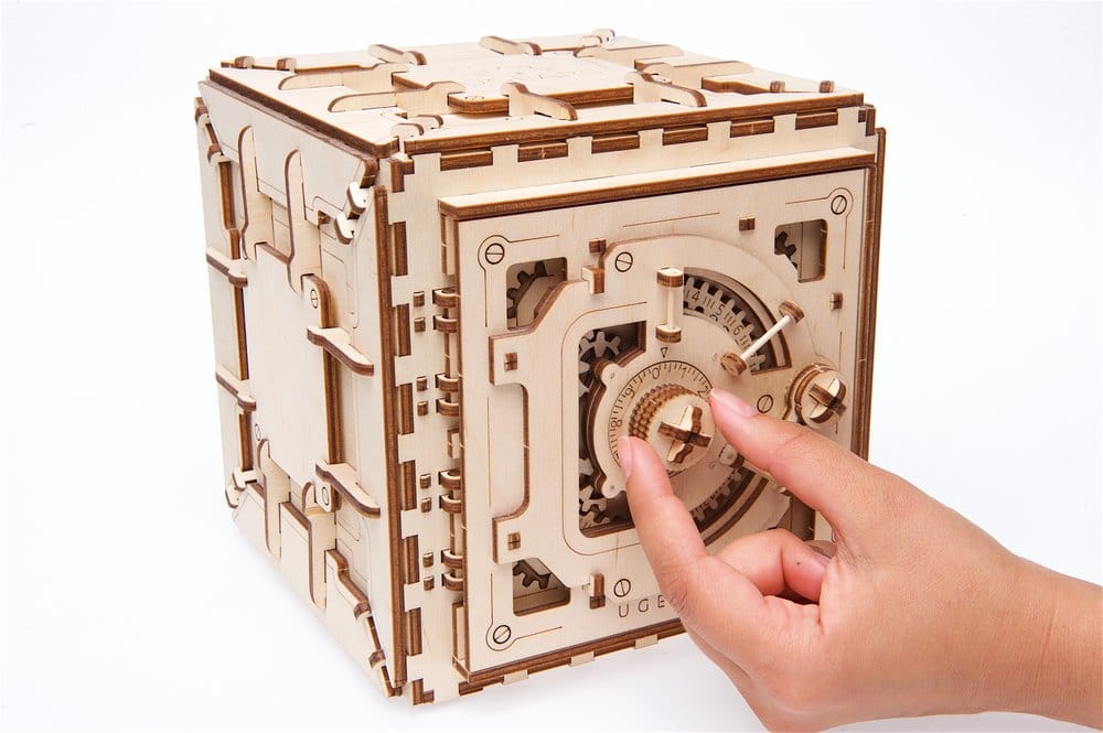 Ugears Puzzle de madera 3D Caja Fuerte
