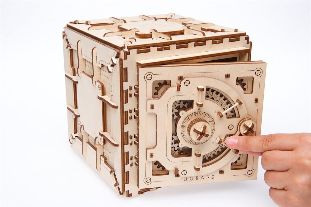 Ugears Puzzle de madera 3D Caja Fuerte
