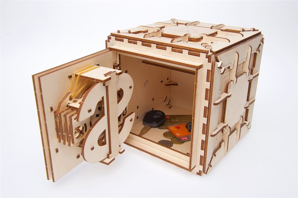 Ugears Puzzle de madera 3D Caja Fuerte