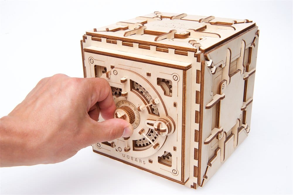 Ugears Puzzle de madera 3D Caja Fuerte