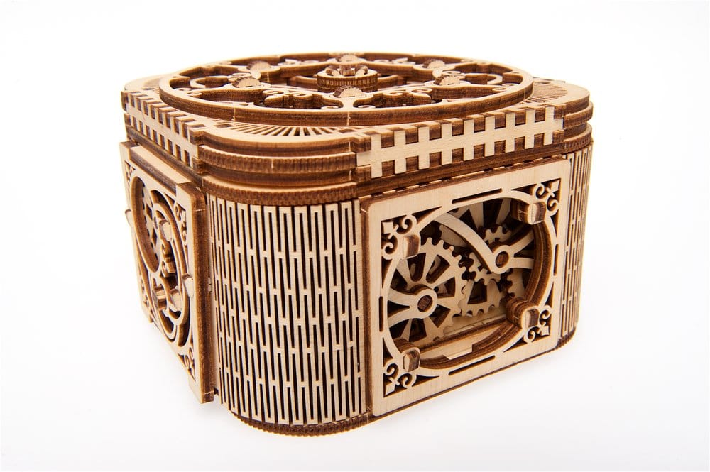 Ugears Puzzle de madera 3D Caja del Tesoro
