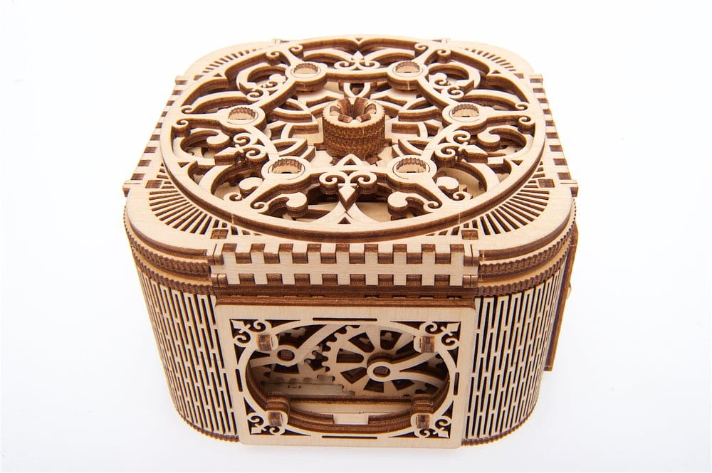 Ugears Puzzle de madera 3D Caja del Tesoro