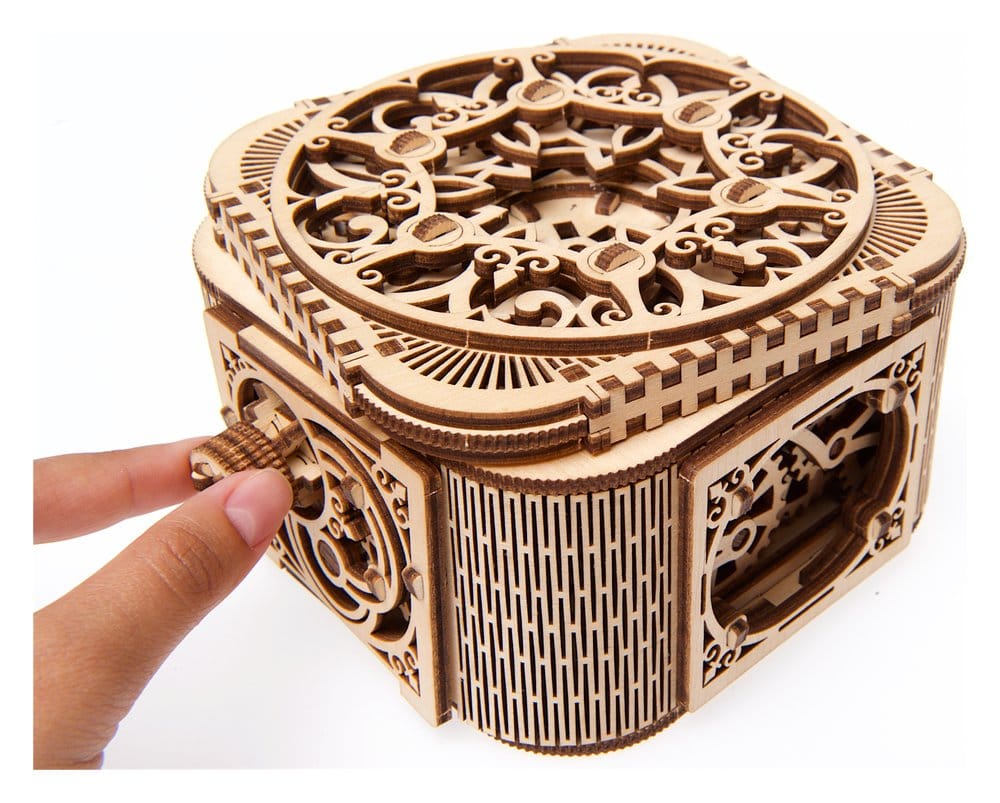 Ugears Puzzle de madera 3D Caja del Tesoro