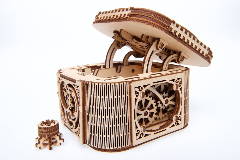Ugears Puzzle de madera 3D Caja del Tesoro