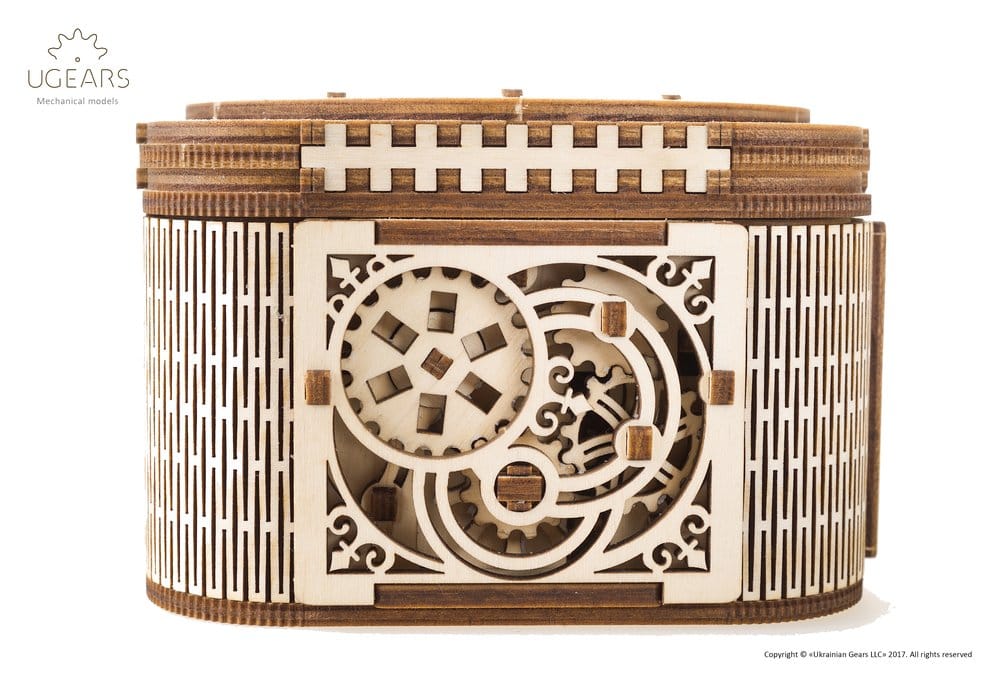 Ugears Puzzle de madera 3D Caja del Tesoro