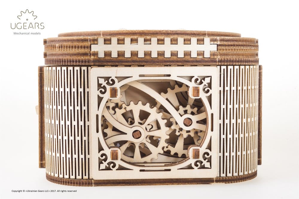 Ugears Puzzle de madera 3D Caja del Tesoro