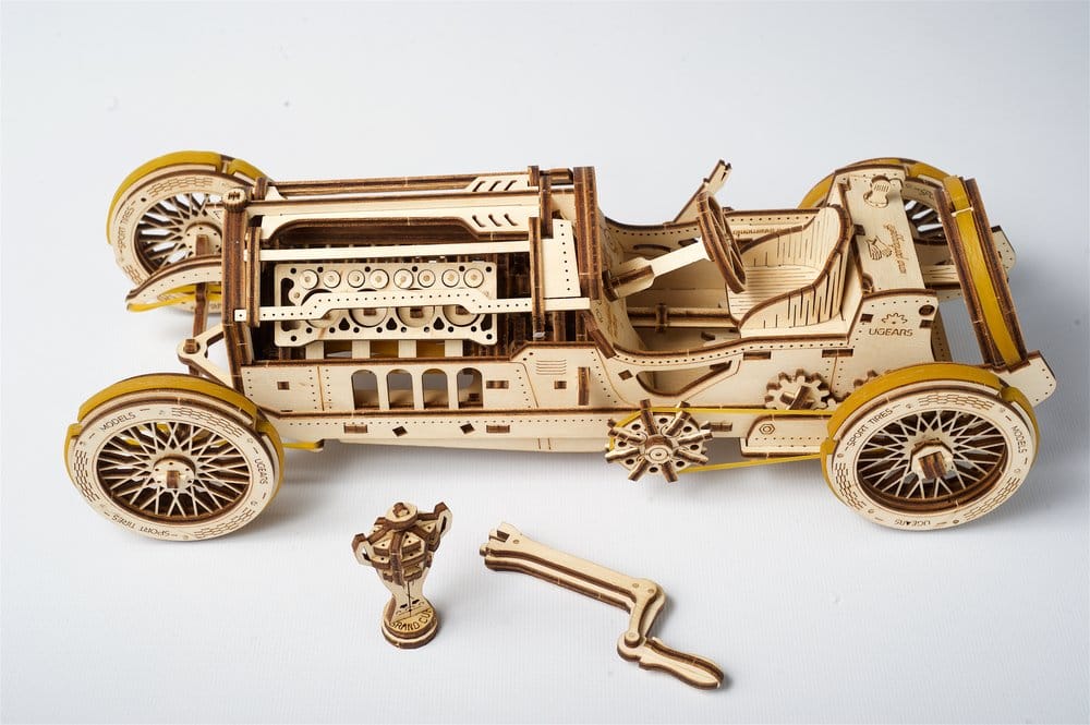 Ugears Puzzle de madera 3D Coche Grand Prix U-9