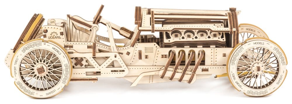 Ugears Puzzle de madera 3D Coche Grand Prix U-9