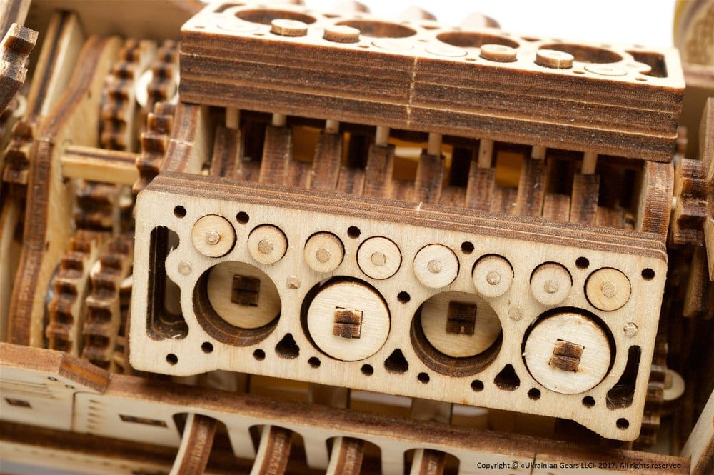 Ugears Puzzle de madera 3D Coche Grand Prix U-9