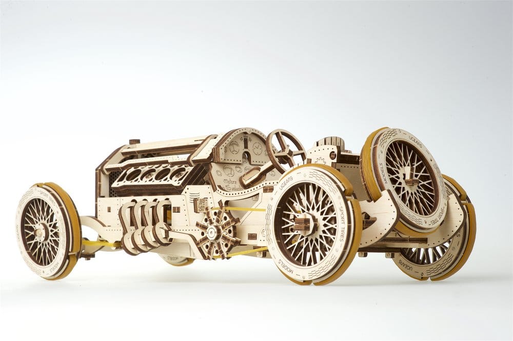Ugears Puzzle de madera 3D Coche Grand Prix U-9