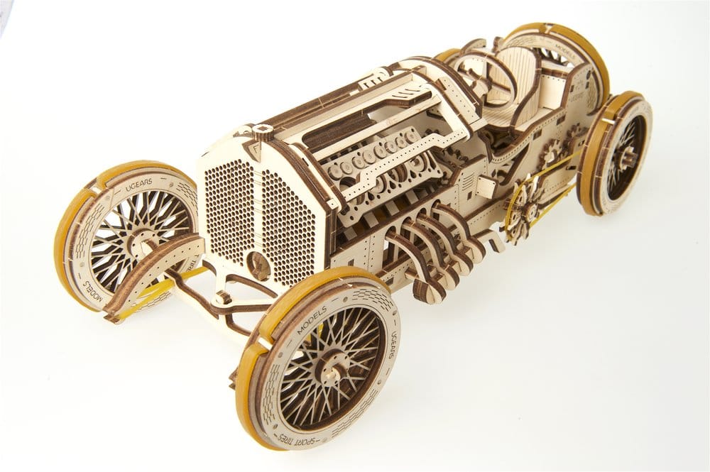 Ugears Puzzle de madera 3D Coche Grand Prix U-9