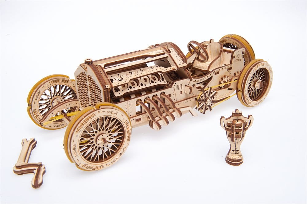 Ugears Puzzle de madera 3D Coche Grand Prix U-9