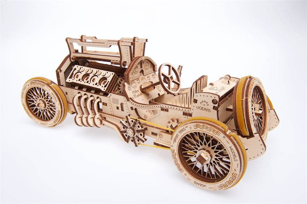 Ugears Puzzle de madera 3D Coche Grand Prix U-9