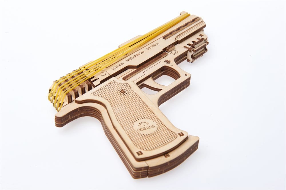 Ugears Puzzle de madera 3D Wolf-01 Pistola