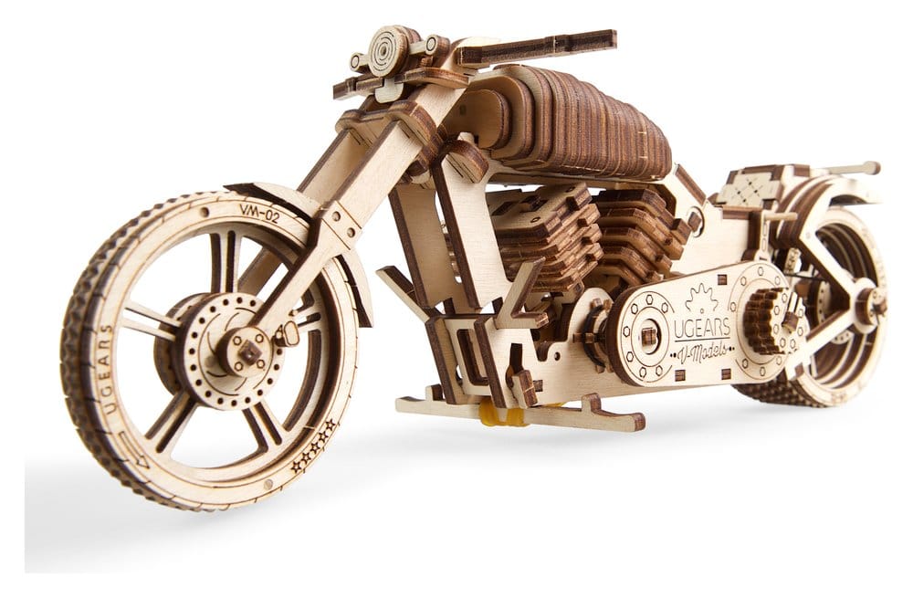 Ugears Puzzle de madera 3D Motocicleta VM-02 Frikytopia