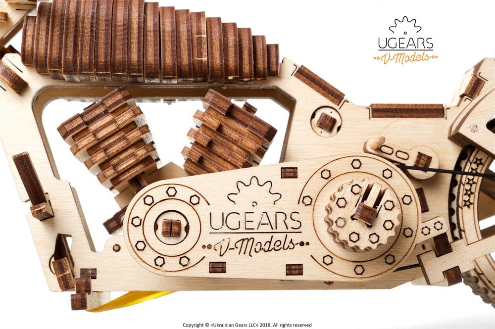 Ugears Puzzle de madera 3D Motocicleta VM-02