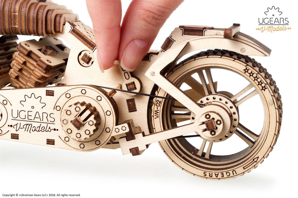 Ugears Puzzle de madera 3D Motocicleta VM-02