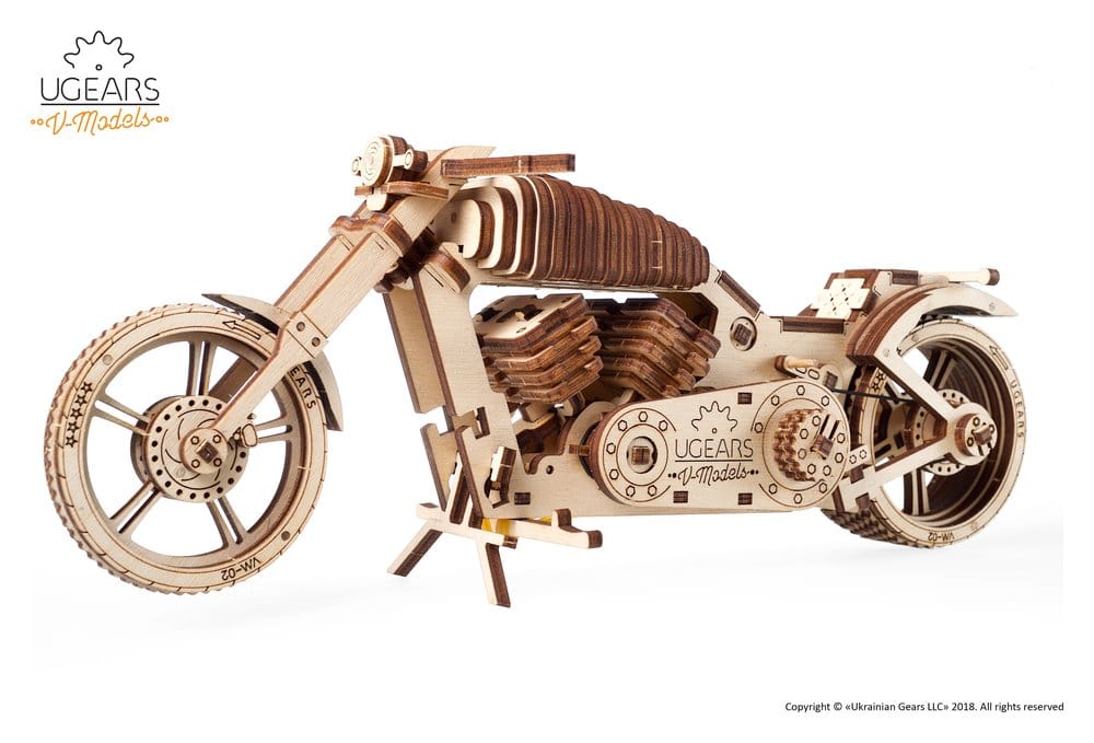 Ugears Puzzle de madera 3D Motocicleta VM-02