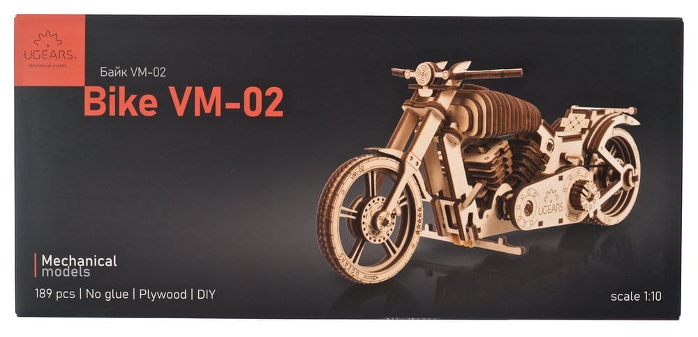 Ugears Puzzle de madera 3D Motocicleta VM-02