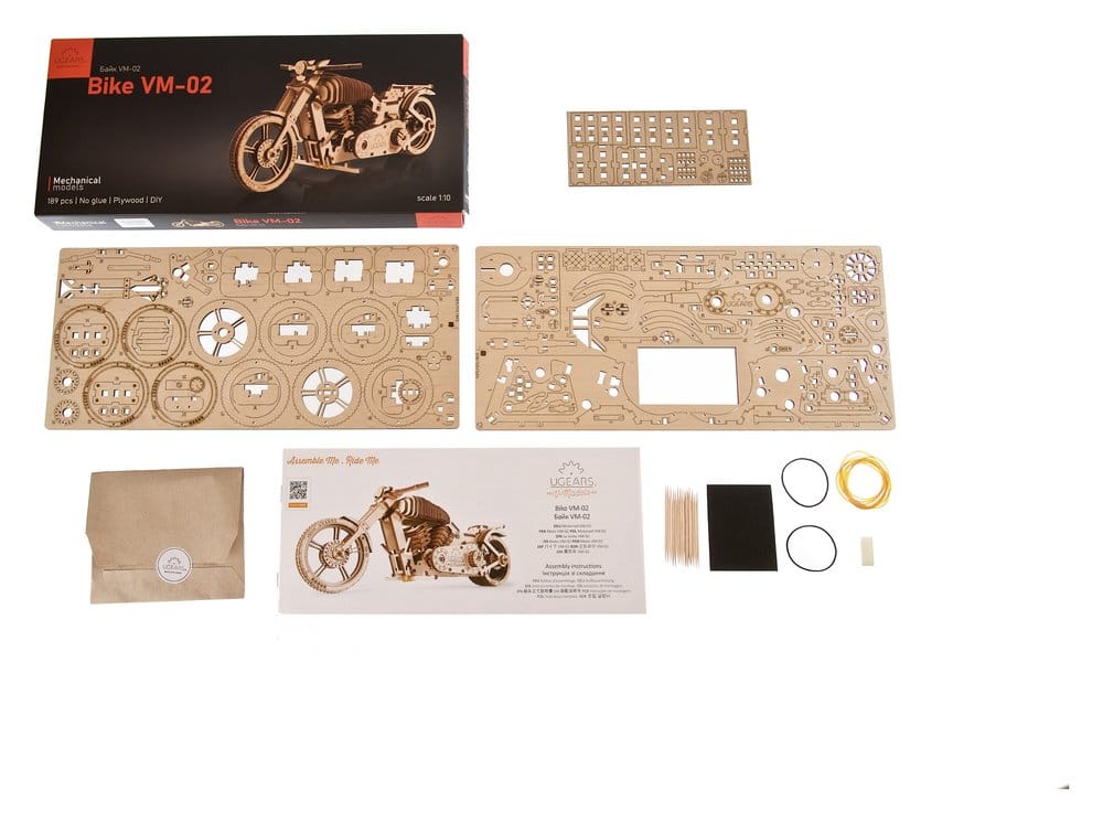 Ugears Puzzle de madera 3D Motocicleta VM-02
