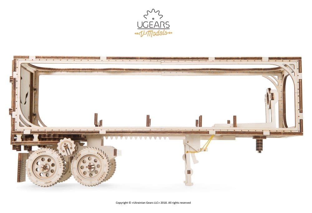 Ugears Puzzle de madera 3D Remolque para Heavy Boy Truck VM-03