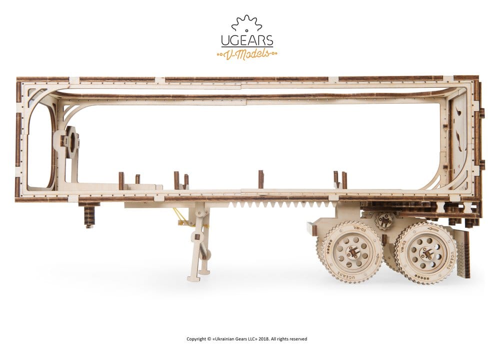 Ugears Puzzle de madera 3D Remolque para Heavy Boy Truck VM-03