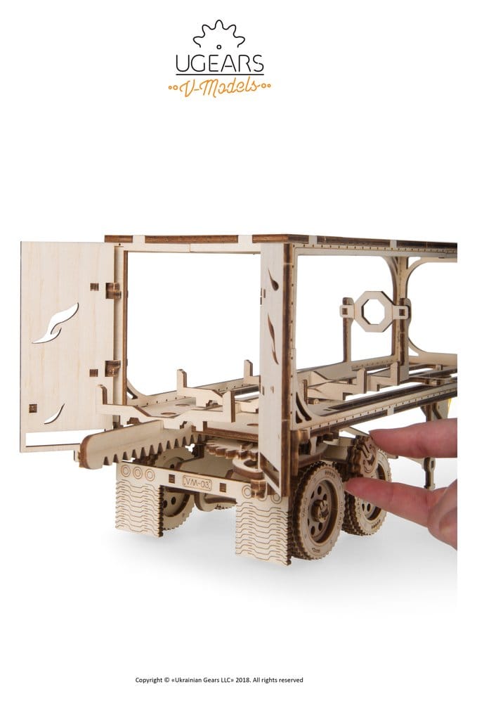 Ugears Puzzle de madera 3D Remolque para Heavy Boy Truck VM-03