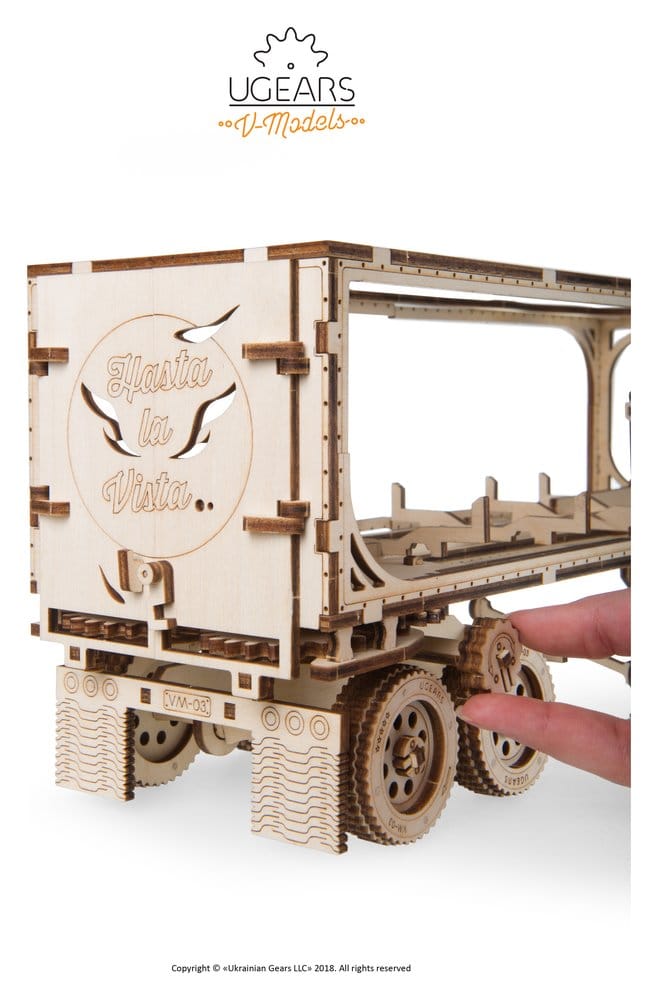 Ugears Puzzle de madera 3D Remolque para Heavy Boy Truck VM-03