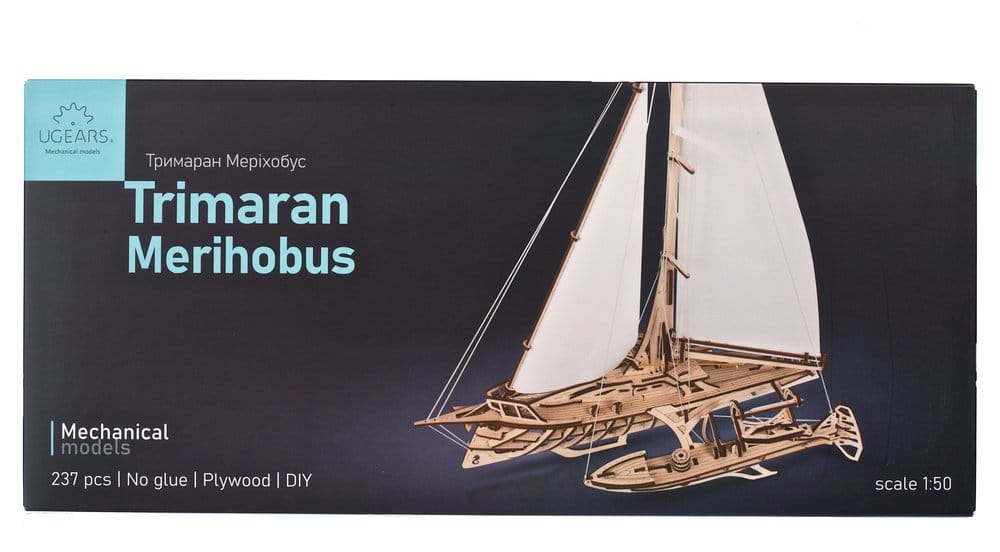 Ugears Puzzle de madera 3D Trimaran Merihobus