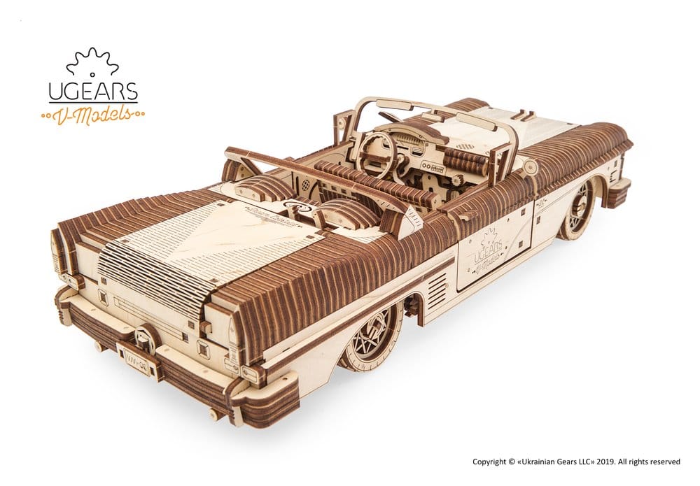 Ugears Puzzle de madera 3D Cabriolet de ensueño VM-05 Frikytopia