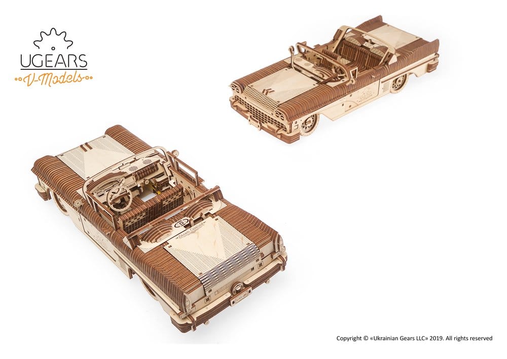 Ugears Puzzle de madera 3D Cabriolet de ensueño VM-05