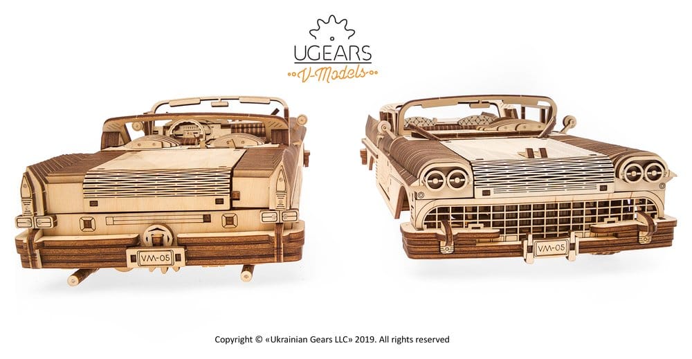 Ugears Puzzle de madera 3D Cabriolet de ensueño VM-05