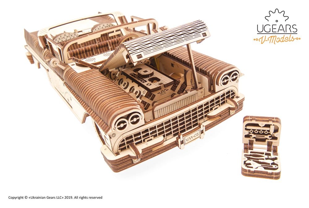 Ugears Puzzle de madera 3D Cabriolet de ensueño VM-05