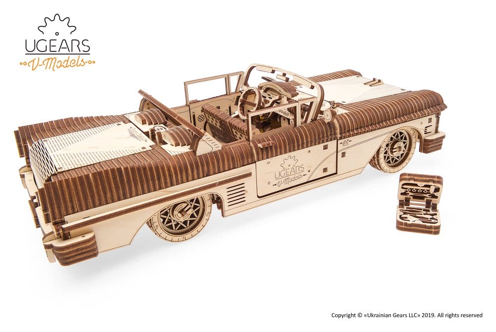 Ugears Puzzle de madera 3D Cabriolet de ensueño VM-05