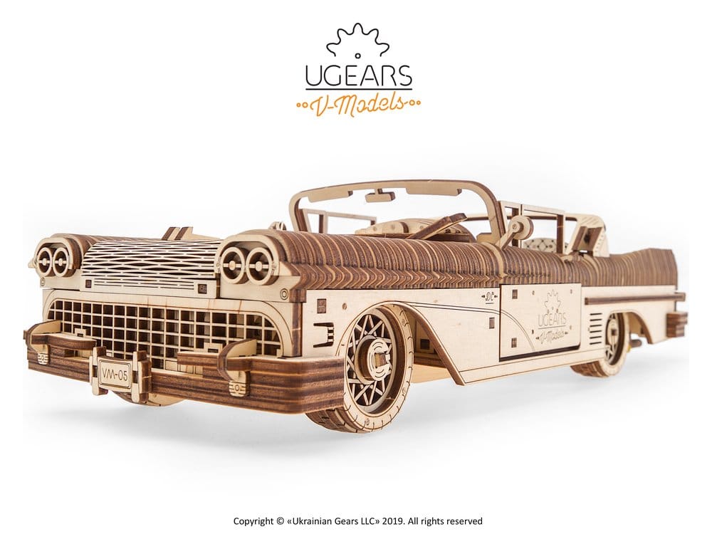 Ugears Puzzle de madera 3D Cabriolet de ensueño VM-05