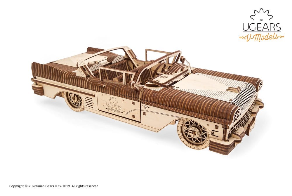 Ugears Puzzle de madera 3D Cabriolet de ensueño VM-05