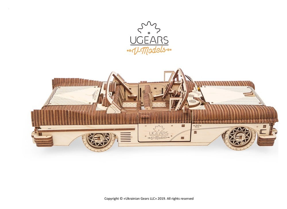 Ugears Puzzle de madera 3D Cabriolet de ensueño VM-05