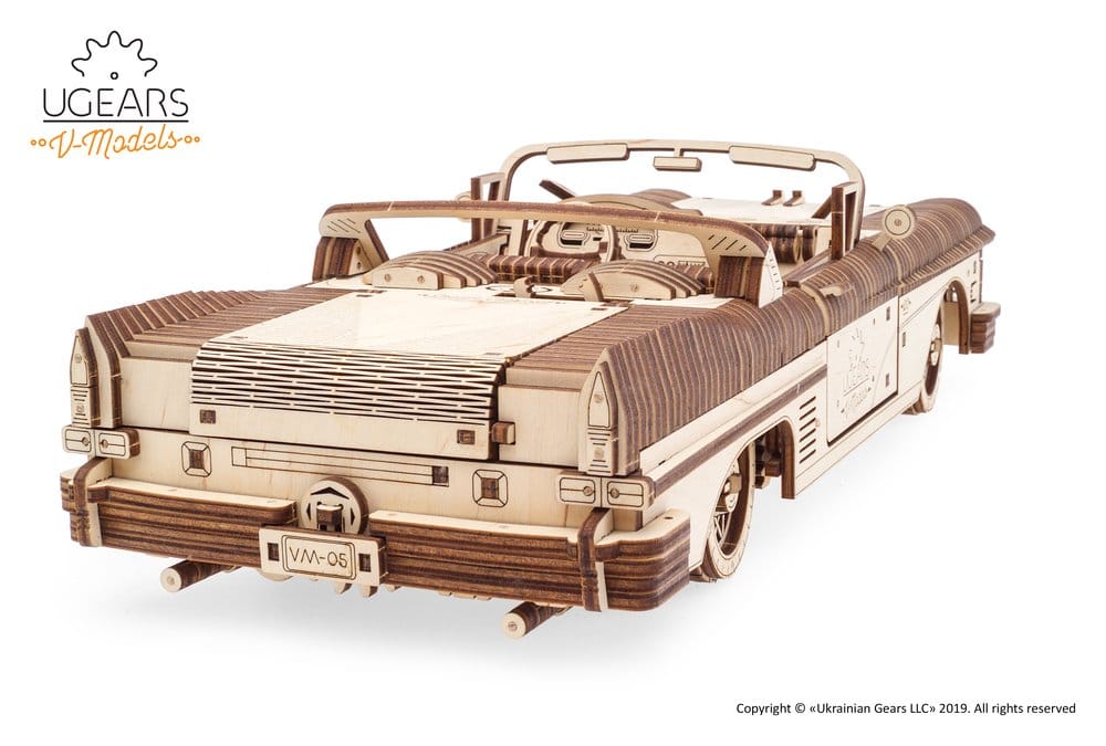Ugears Puzzle de madera 3D Cabriolet de ensueño VM-05