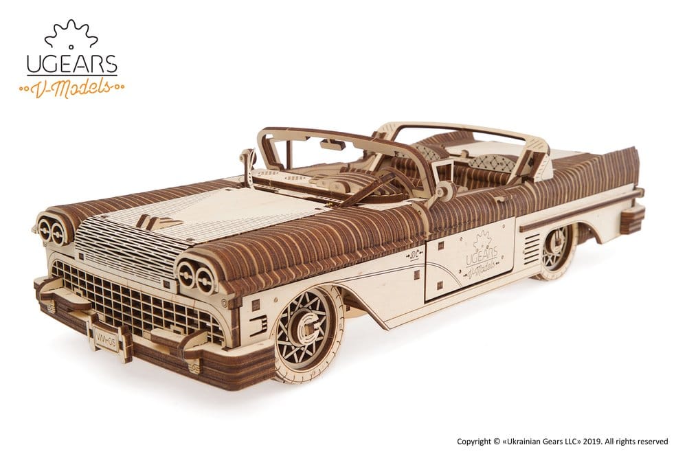 Ugears Puzzle de madera 3D Cabriolet de ensueño VM-05