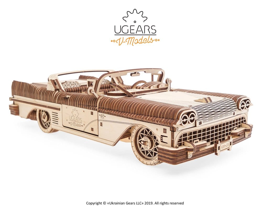 Ugears Puzzle de madera 3D Cabriolet de ensueño VM-05