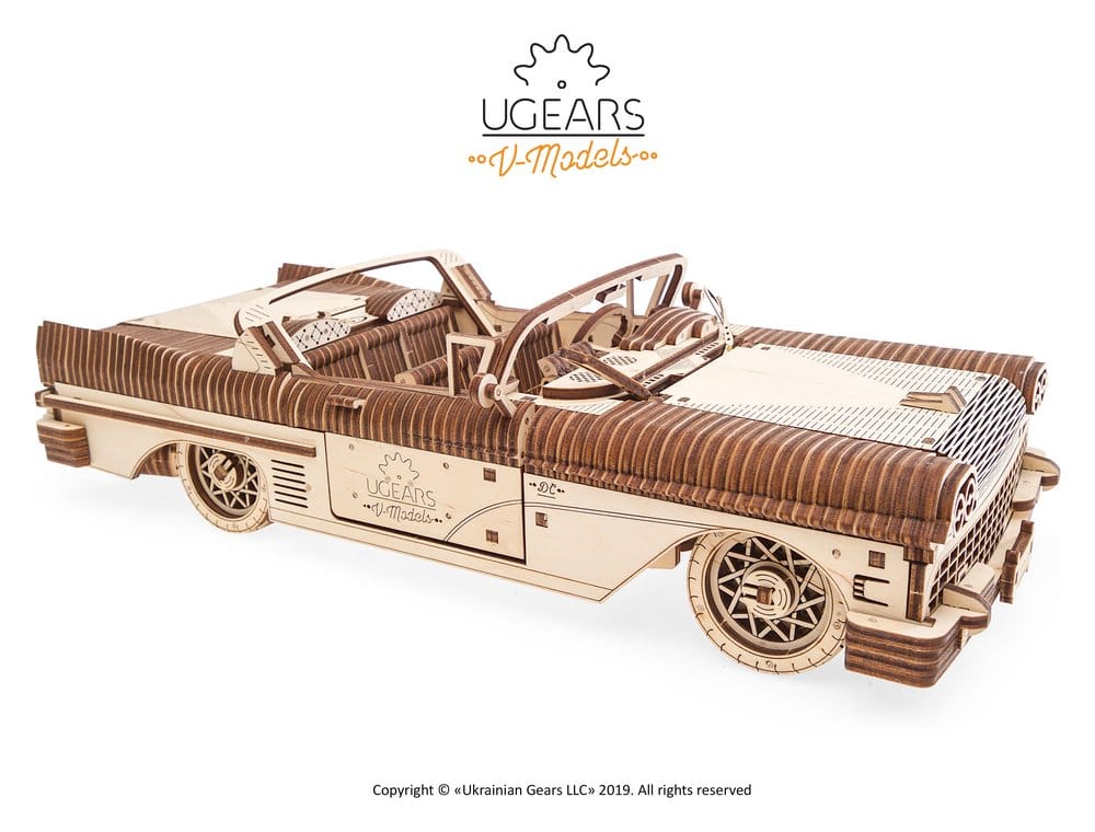 Ugears Puzzle de madera 3D Cabriolet de ensueño VM-05