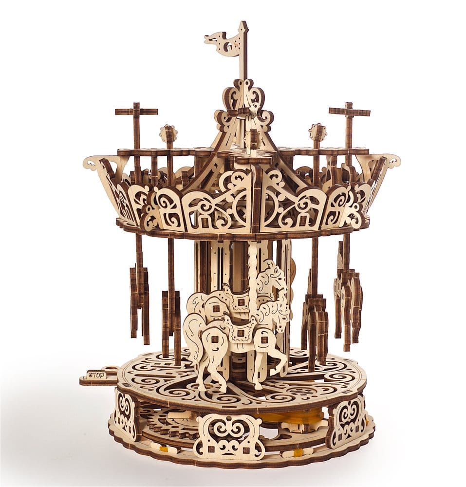 Ugears Puzzle de madera 3D Carrusel Frikytopia