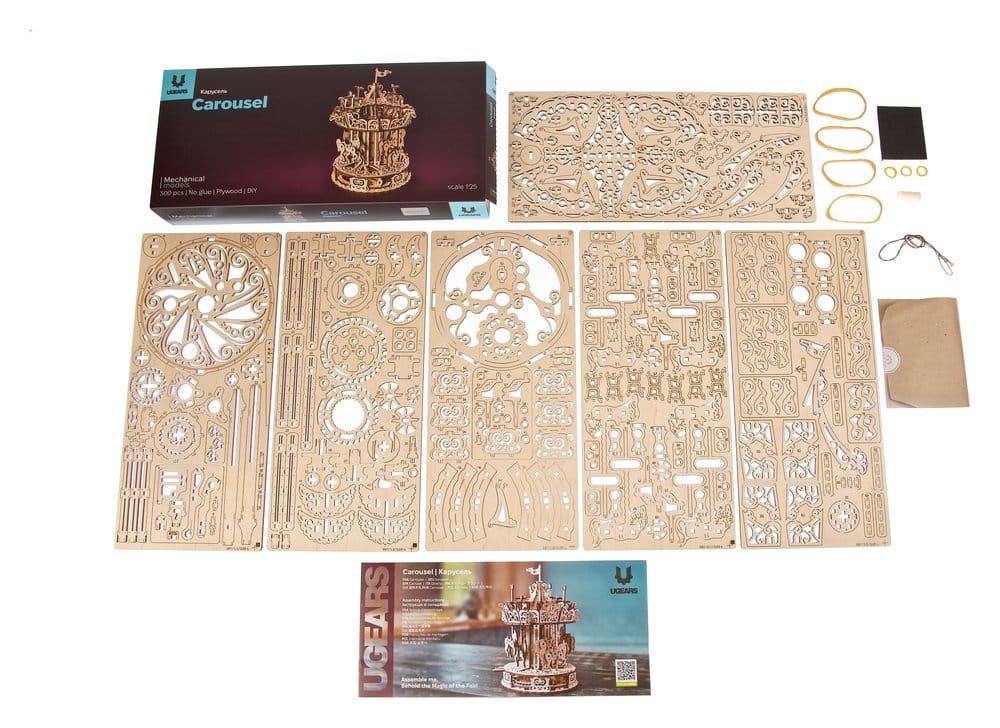Ugears Puzzle de madera 3D Carrusel
