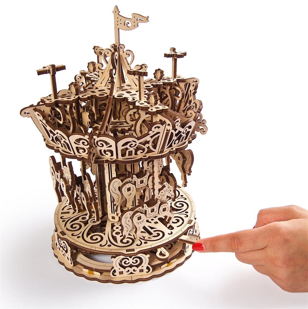 Ugears Puzzle de madera 3D Carrusel