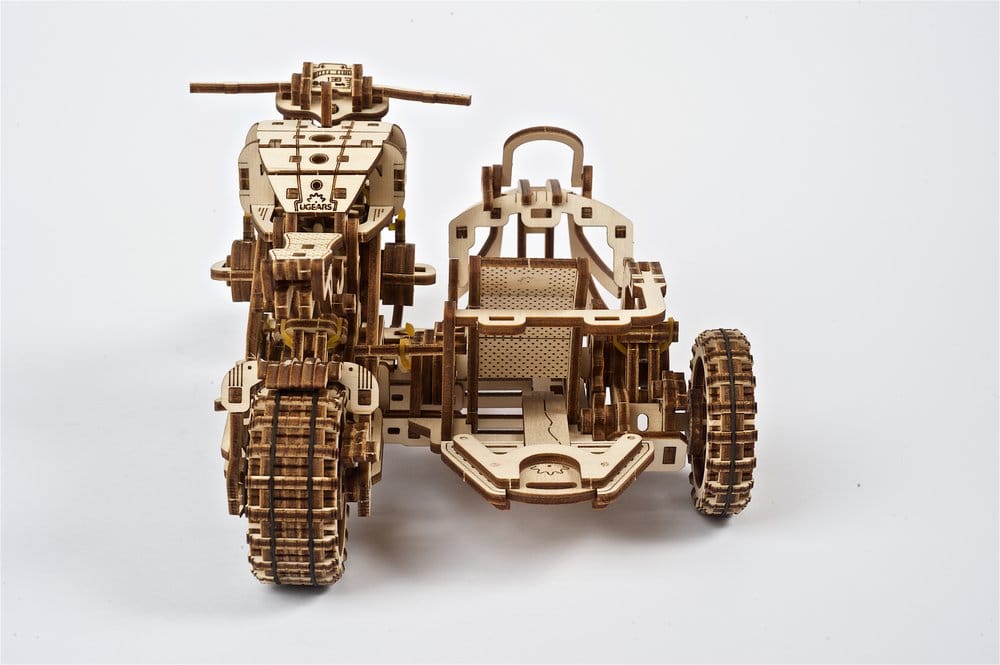 Ugears Puzzle de madera 3D Scrambler UGR-10 con sidecar